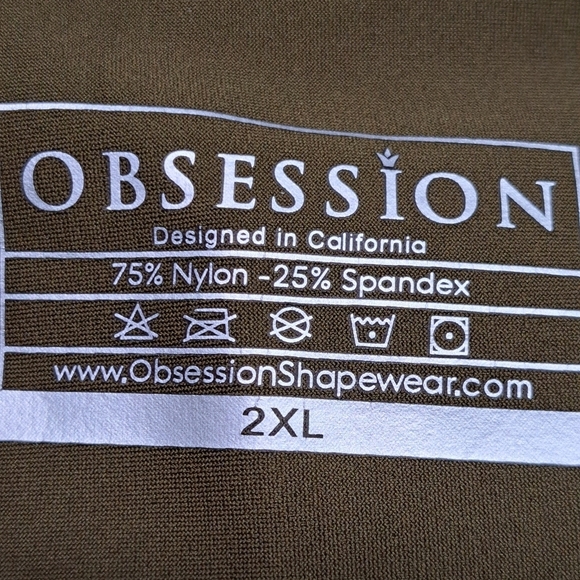 Obsession Olive Green Shapewear    Size 2XL - Picture 6 of 6